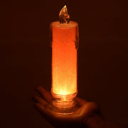 Elegant red battery-operated flameless candle, perfect for Diwali and festive home decoration.