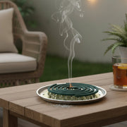 Durable metal mosquito coil holder plate with heat resistance