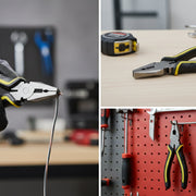 Ergonomic anti-slip grip handle of the long nose plier for comfortable use.