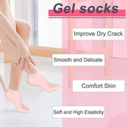 Silicone moisturizing socks with breathable design for daily use