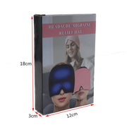 The Migraine Relief Cap on a flat surface, highlighting its full head coverage.