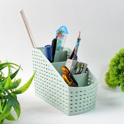 Side view of compact Multi-Purpose Storage Basket Organizer