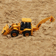 JCB Style Backhoe Loader Toy Truck in action for kids