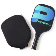 Cushioned grip handle on fiberglass pickleball paddle for reduced fatigue