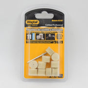 Assortment of wool felt polishing pads and mandrels for versatile use.