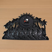 Detailed close-up of premium plastic wall clock design