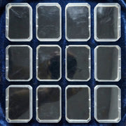 Close-up detail of soft inner base in mini rectangular jewellery box
