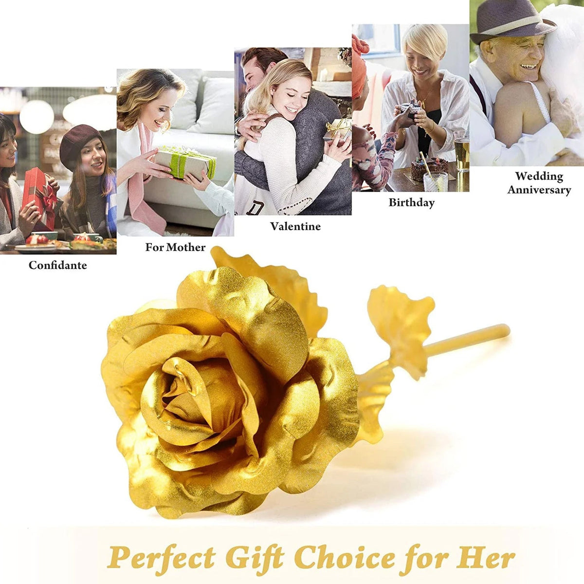Premium packaging of the glass dome rose romantic gift set
