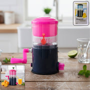 Kitchen lemon and orange juice squeezer with compact base