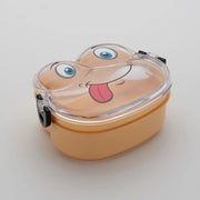 Side view of the leakproof froggy lunch box, showcasing its double-layer design.