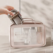 Durable plastic soap holder with a tight-fitting lid, preventing leaks during any journey.