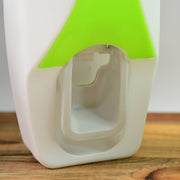 Back view of the dispenser, highlighting the 3M adhesive sticker for easy installation.