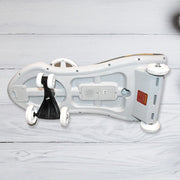 Controls and steering wheel of Police Ride-On Toy Car designed for children