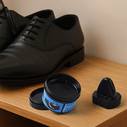 Leather shoes and accessories maintained with instant shoe shine sponge