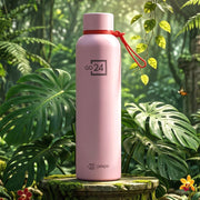 Vacuum insulated water bottle from Pexpo Bravo in side view