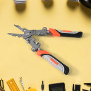 StripEase 8-in-1 pliers designed for wire stripping and cutting
