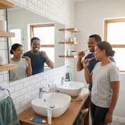 Wooden bamboo toothbrush designed for daily oral hygiene