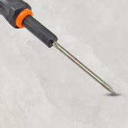 Multi-functional precision screwdriver set with gold-plated tips ready for use.