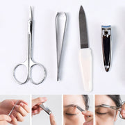 Portable manicure and foot care tools kit for grooming on the go