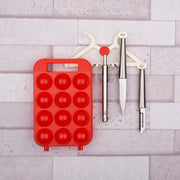 Compact plastic egg carrier, ideal for fridge or picnic use.