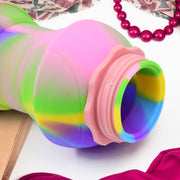 260 ML capacity collapsible water bottle in a vibrant color, ready for filling.