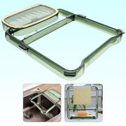 2-in-1 bathroom organizer with self-adhesive towel hanger and soap holder stand