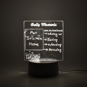 Styleva 3D acrylic decorative lamp on a wooden desk, showcasing its warm glow.