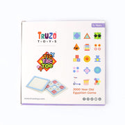 Tic Tac Toe puzzle game played indoors with family