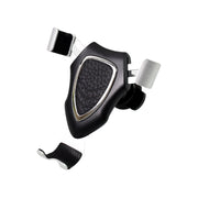 Adjustable car phone mount demonstrating 360-degree rotation capability.