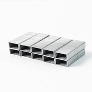 Rust-resistant galvanized steel staples for office, school, and home use