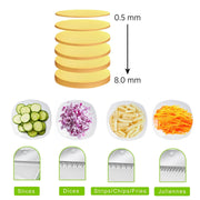 Ergonomic design of the time-saving vegetable chopper for comfortable use.