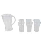 Elegant design lemon jug set with spill-resistant lid and sturdy handle