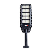Motion-activated solar street light enhancing security and saving energy
