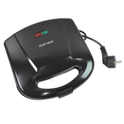Side view of sandwich maker compact design and easy grip handle