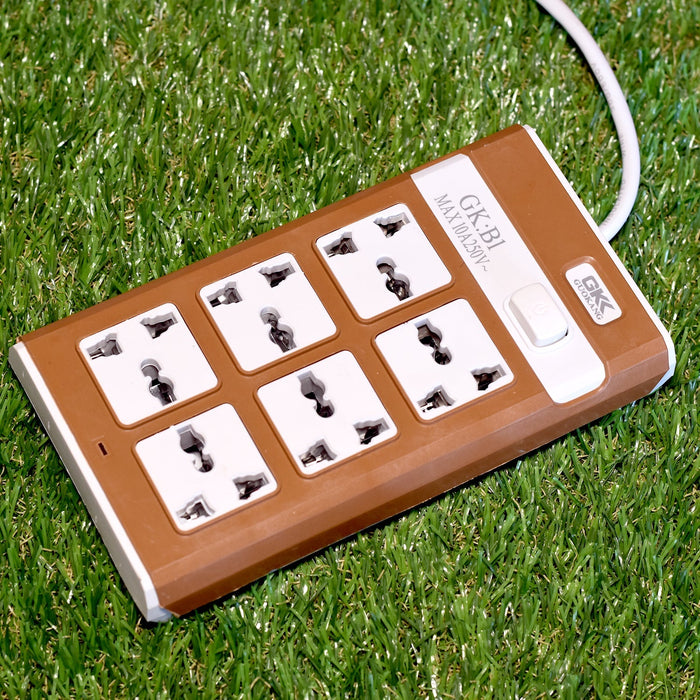 Extension Board – 6 Way Multi-Plug with 10m Cord | Indo Glow
