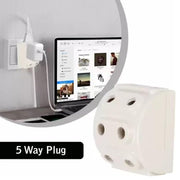 Tetherix 5-Way Multi-Plug Socket from an elevated perspective.