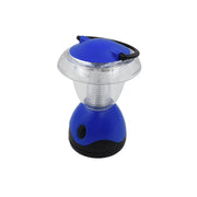 A blue and clear plastic mini lantern with a black handle is centered on a plain white background.