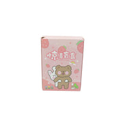 A cheerful cartoon stationery box filled with various essential school supplies.