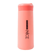 Reusable pink plastic water bottle for eco-friendly hydration