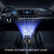 Alternative view of the Velvet Wheels wireless car vacuum cleaner.