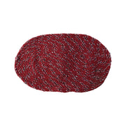 Red braided welcome mat with non-slip backing