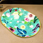 The rectangular plastic serving tray showcasing its versatile design.