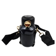 Tumblo Smart Thermos Bottle being used outdoors, ideal for travel and hiking.