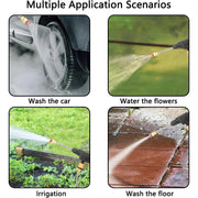 Key features of the 48V Wireless Car Washer Kit displayed.