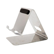 Angled view of mobile and tablet stand holder showing anti-slip silicone pads