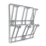 Stainless steel mug rack fixed on wall for kitchen organization