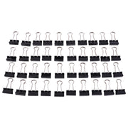 Compact 19 mm heavy-duty binder clips ideal for paperwork