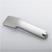 Angled view of the shower head delivering a strong, consistent water flow.