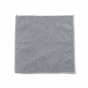 Folded microfiber cloth emphasizing durability and reusability