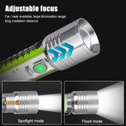 Compact mini LED torch, ideal for camping and emergencies.